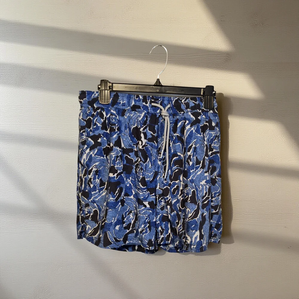 1 NWOT SurfCuz Blue Swim Trunks or with orange lining Size XL